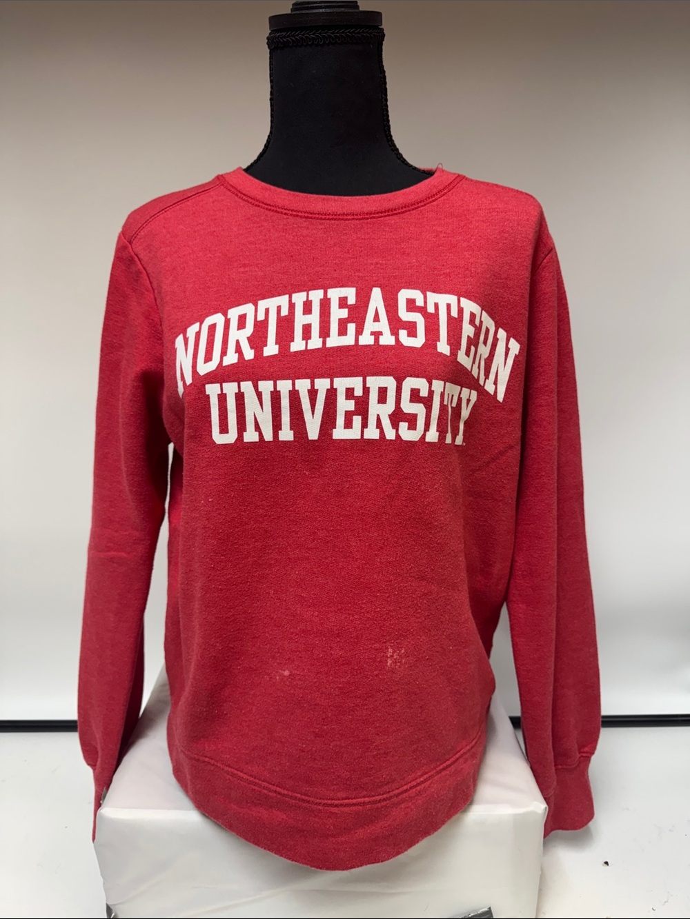 Northeastern University Red Crewneck Sweatshirt - Classic Campus Logo, Medium
